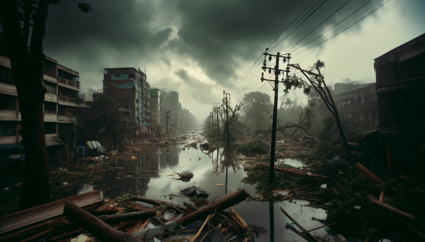 Miljoenen zonder stroom door orkaan in Bangladesh en India